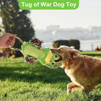 Interactive Chew Proof Dog Toys for Boredom & Anxiety - Plush with Squeaker & Crinkle Sound & Ropes for Small, Medium, Large Dogs