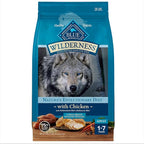 Blue Buffalo Wilderness Natural High-Protein Healthy Weight Dry Food for Large Breed Adult Dogs, Chicken Recipe, 28-lb Bag