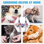 PAWCHIE Dog Grooming Hammock Harness for Dogs & Cats with Pet Nail Clipper Trimmer - Cat Hanger Sling for Trimming Clipping Nails- Dog Hammock Restraint Bag for Small Medium Large Dog, Blue S