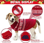 SCENEREAL Dog Sweaters for Small Dogs - Soft, Warm Turtleneck Small Dog Sweater, Ugly Knit Dog Christmas Outfits for Dachshund, Chihuahua, Pug, Yorkie,Winter Pet Clothes Girl Boy, XS