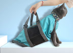 Cinf Cat Nail Clipping Cleaning Grooming Restraint Bag No Scratching Biting for Bathing Nail Trimming Injecting Examining(Blue,S)