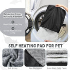 4 Pack Self Heating Cat Pad Self Warming Cat Bed Non Slip Warm Dog Pad Mat Washable Pet Kennel Crate Bed Mat for Indoor Outdoor Pets (Gray,20 x 28 Inch)
