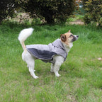 Fleece Dog Hoodie for Large Dogs Super Warm Doggie Jacket for Cold Winter Dog Coats,Grey XXXL
