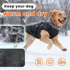Dog Coat for Medium Large Dogs,Waterproof Reflective Dog Winter Jacket with Harness, Fleece Snowsuit,Warm Pet Winter Coat(pink-6XL)
