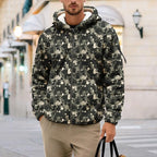 Men's Camouflage Hunting Fleece Lined Hoodie Camo Jackets Zip Up Long Sleeve Casual Winter Coats Hood Outerwear
