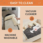 HAOMAIJIA Dog Couch Bed for Large Dogs, Non Slip Pet Couch Covers for Sofa Thick Soft Washable Dog Couch Cover Protector All Seasons Universal Dogs and Cats Bed Mat (Grey, X-Large)