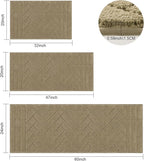 Tindbea Dog Mat for Muddy Paws,Absorbs Moisture Dirt Non-Slip Washable Mud Mat for Dogs,Soft Rubber Backing Front Inside Pet Rug for Entryway, Mud Dog Paws, Patio(24"x59",Light Taupe)