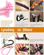 lynxking 5 FT Dog Leash Slip Lead 2 Pack Strong Heavy Duty Braided Dog Training Leash No Pull Training Lead Leashes for Medium Large and Small Dogs