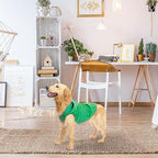 EXPAWLORER Dog Hoodie Fleece Sweater Vest, Hooded Dog Sweatshirt Fall Winter Pet Clothes with Leash Ring, Sleeveless Warm Cozy Puppy Clothing for Cat Small Medium Large Dogs Girl Boy, Green M