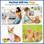 Hungdao 12 Pcs Squeaky Dog Toys Latex Rubber Squeaky Ball Smile Face Emoticon Dog Toys Chewing Interactive Ball Bulk Puppy Lovers Gift for Small Medium Pets Doggie Training (Novelty Style)