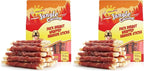 Jungle Calling Dog Treats, Duck Breast Wrapped Rawhide Sticks for Dogs, Grain-Free Natural Chewy Treats Picky Dogs, Puppy Chews Snacks,10.6 oz (Pack of 2)