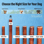 ValueBull Bully Sticks for Small Dogs, Thin 6 Inch, 50 Count - All Natural, Grass Fed, Single Ingredient, Long Lasting Dog Treats