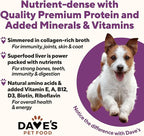 Dave’s Dog Food Grain Free Dog Food Wet (Pork & Sweet Potato in Broth), Made in Canada Naturally Healthy Canned Topper, Gluten Free, 13.2 oz (12 Pack)