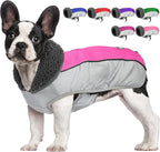 Dog Coat, Waterproof Ripstop Dog Winter Jacket with Leash Hole, Reflective Adjustable Warm Pet Fleece Snow Sweater for Small Medium Large Dogs - Pink, M