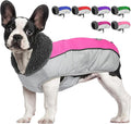 Dog Coat, Waterproof Ripstop Dog Winter Jacket with Leash Hole, Reflective Adjustable Warm Pet Fleece Snow Sweater for Small Medium Large Dogs - Pink, S