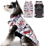 CuteBone Winter Dog Jacket - Reversible, Windproof & Waterproof Soft Coat with Leash Hole for Small to Large Dogs