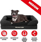 The Dog’s Bed, Medium Black Faux PL 30x23.5, Memory Foam, Pain Relief: Arthritis, Hip & Elbow Dysplasia, Post Surgery, Lameness, Supportive, Calming, Washable Cover, Veterinary Approved