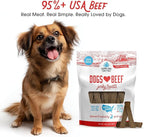 Farmland Traditions Dogs Love Beef Jerky Dog Treats, All Natural, Grain-Free, High Protein Training Treats, 2 Pound Bag