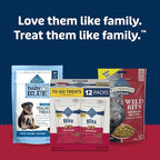Blue Buffalo Bits Natural Soft Moist To Go Dog Training Treats Beef Recipe 1-oz Bags (Pack of 12)