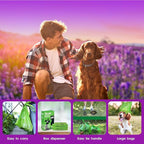 Pet N Pet 200 Counts Lavender Scented Dog Poop Bags Rolls with Tie Handles, 38% Plant Based & 62% PE Poop Bags for Dogs, Extra-Thick Doggie Poo Bag, Pet Waste Bag