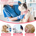 Cat Recovery Suit, Breathable Cat Surgery Recovery Suit Female, Cat Onesie for Cats After Surgery Spay Surgical Abdominal Wound Skin Diseases Cone of Shame Alternative (Pink,S)