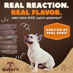 Woofley's - 10-12 Inch Esophagus Jerky (50 Count) - Gullet Sticks for Dogs - Safe Jerky Dog Chews -Easily Digestible Bully Sticks