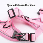 Cat Harness and Leash Set Escape Proof Tactical Extra Large Kitten Harness Emotional Support Cat Vest, Pink, XXL