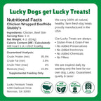 Lucky Premium Treats Chicken Wrapped Dog Treats – USA Made Raw Hide Sticks for Extra Large Size Dogs – Long Lasting, Preservative Free Dog Treats – 4 Chews