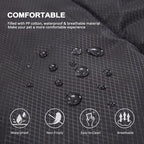 BDEUS 43x25In Large Size Outdoor Dog Bed, Waterproof & Portable Camping Travel Pet Mat, Easy to Clean, Washable Odor Resistant Pet Cooling Pad (Black)