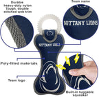 Pets First NCAA Penn State Nittany Lions Dental Dog TUG Toy with Squeaker. Tough PET Toy for Healthy Fun, Teething & Cleaning Pets Teeth & Gum