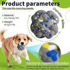 Upgrade Dog Balls Interactive Toys for Aggressive Chewers, Indestructible Tennis Durable Bouncy for Fetch Game, Lightweight Floating, Grey
