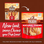 Natural Farm Extra-Thick Beef Tendons (9-12 Inch, 12 Pack), Natural Chondroitin and Collagen: Supports Healthy Joints, Great for Dental Health – Made & Packaged, All Dog Sizes
