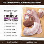 Earth Animal Wisdom Air Dried Dog Food - Turkey Recipe Premium Natural Dry Dog Food for All Breeds & Ages - 2 Lbs Bag