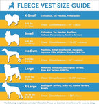 Gooby Fleece Vest Dog Sweater - Lavender, Medium - Warm Pullover Fleece Dog Jacket with O-Ring Leash for Small to Medium Dogs
