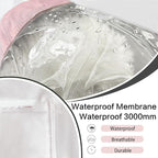 Dog Raincoat Waterproof, Adjustable Reflective Hooded Dog Rain Poncho with Leash Hole for Small Medium Large Dogs (Pink, XX-Large)