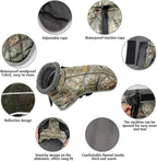 Fragralley Dog Coat Large, Waterproof Dog Jacket with Warm Fleece Lining, Adjustable Reflective Dogs Winter Coat, Turtleneck Pet Coats for Cold Weather (Reed Camouflage XL)