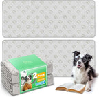 FXW Washable Pee Pads for Dogs, Puppy Pads with Super Absorbent, Specifically Designed for Potty Training, 75" × 30" Rectangle, Khaki, 2 Packs
