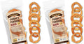 Gootoe Turkey Tendon Dog Treats, Ring (S) 6 Pieces per Pack, USA-Sourced Turkey Tendon, Natural Snack, Premium Puppy Chews, Hypoallergenic, Reseal Value Bags, Size for Small Dogs (Pack of 2)