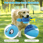 Adpartner Crinkle Dog Toys, 2 Pack Stuffed Turtle Dog Toys Squeaky Plush Dog Toy to Keep Them Busy, Interactive Dog Squeaky Toys for Small to Medium Dogs Teething Training Reduce Boredom