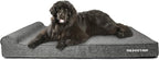 The Dog’s Bed Orthopedic Headrest Dog Bed XXXL Grey Linen, Memory Foam, Pain Relief for Arthritis, Hip & Elbow Dysplasia, Post Surgery, Lameness, Waterproof Washable Cover