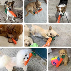 2ME 3 PCS Carrot Dog Rope Toys for Dogs, Durable Chew Toys for Aggressive Chewers, Entertainment and Interaction, Teeth Cleaning and Chewing, All-Cotton