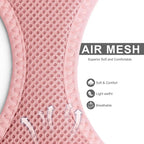 Fida Comfy Dog Harness with Leash, Soft Puppy Vest Escape Proof, Breathable Lightweight Soft Mesh, Adjustable Reflective Step-in Harness for Small Dogs Walking (S, Pink)