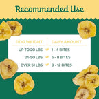 Wholesome Pride Banana Bites Dog Treats, 2 Ingredients – Bananas & Coconut Oil, Grain-Free, 16oz