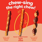 Hartz New Oinkies Bacon Wrapped Twists, Real Meaty Chews with 100% Real Bacon and No Beefhide, 14 Count