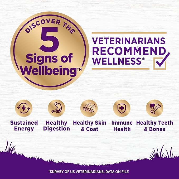 Wellness Complete Health Dry Dog Food with Grains, Natural Ingredients, Made in USA with Real Meat, All Breeds, For Adult Dogs (Whitefish & Sweet Potato, 30-Pound Bag)