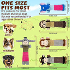 5 Pack No Stuffing Dog Squeaky Toys, Dog Chew with Crinkle and Squeaker, Cute Animal Plush to Keep Them Busy, Suitable for Large and Aggressive Chewers
