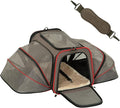 Petsfit 2 Side Expandable Pet Carrier Dog Carrier Cat Carrier for 2 Cats, 19" Lx 12" Wx 12" H, with Soft Cushion, Built-in Safety Rope, Pockets, Fit for Car Travel
