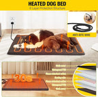Aivituvin Heated Dog House Outdoor 59" Extra Large Insulated Dog Kennel with Heater for Winter,Waterproof Dog Cage for Large & Medium,Small Dogs,All-Around Iron Frame