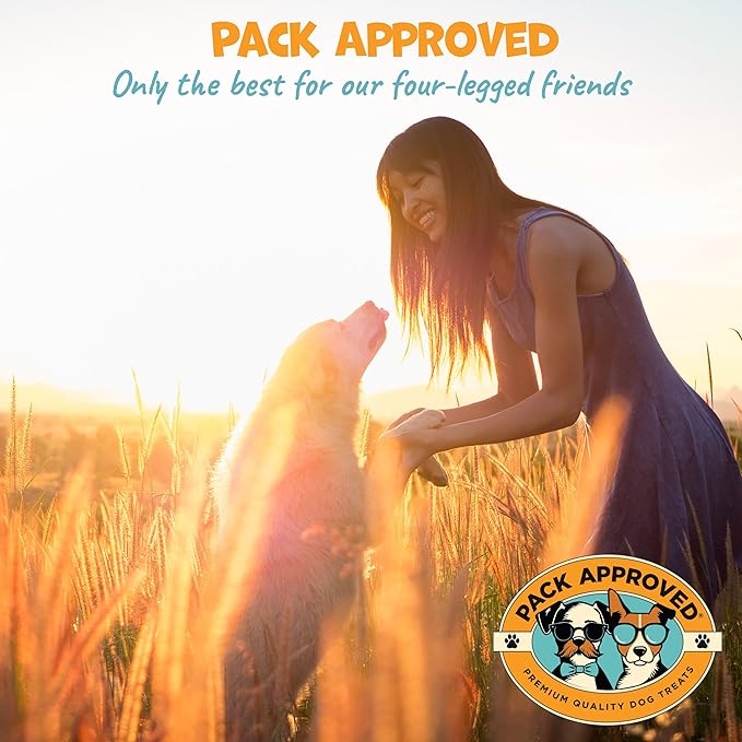 Beef Cheek Rolls for Dogs - Natural & Odor-Free Dog Treats - 5 to 6 Inch Medium Beef Hide Dog Chews - 8 Pack