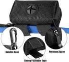 2Packs Dog Poop Bag Holder for Leash Attachment Dog Poop Bag Dispenser Dog Waste Bag Dispensers Dog Poop Bag Holders Fit Dog Leash Accessory With Hand Free Holder Carriers, Black